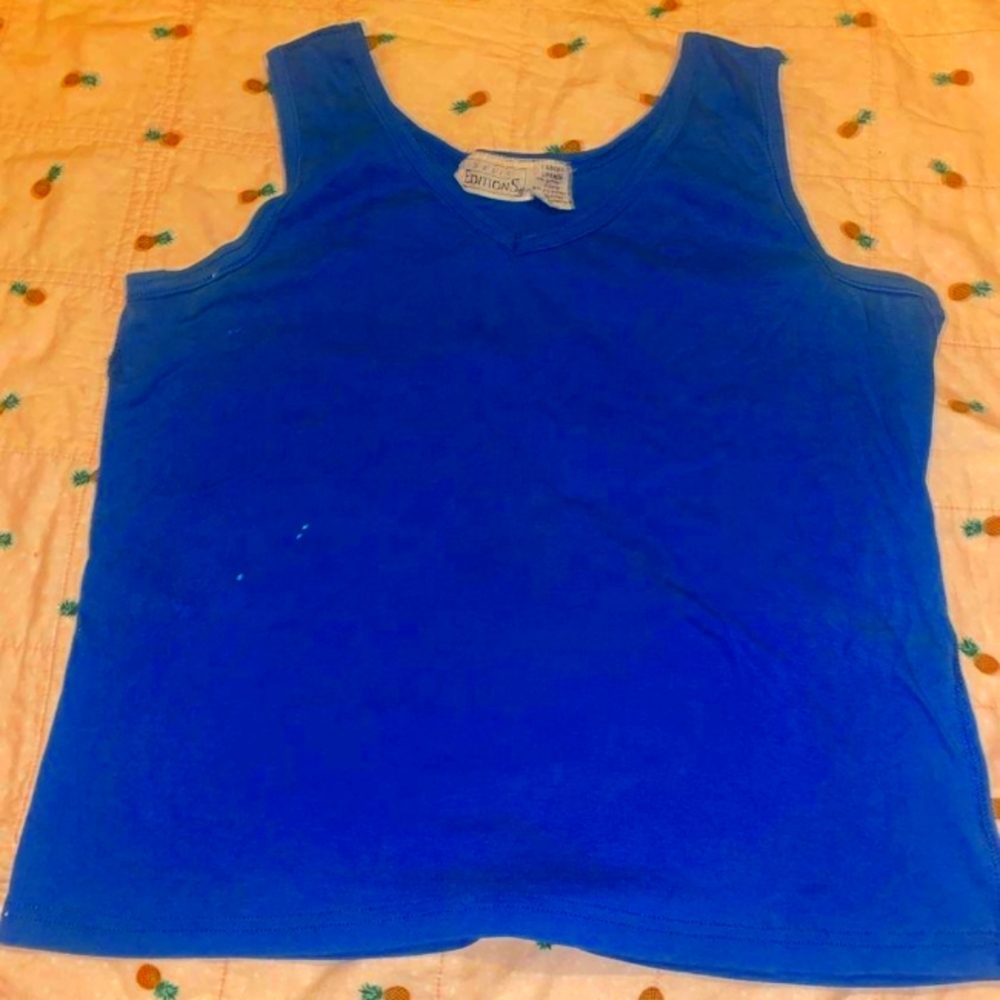 Blue tank top